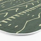 Moroccan Stripe in Leaf Green Bath Mat Gallery Image 3