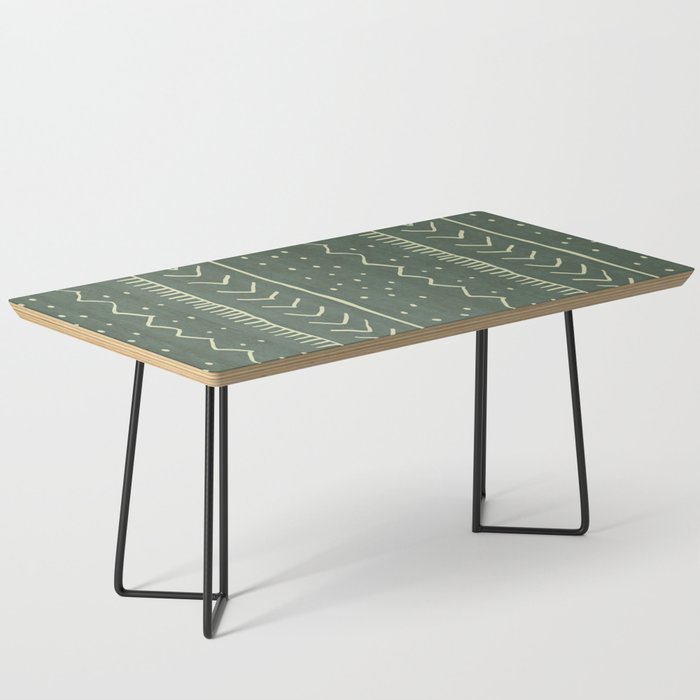 Moroccan Stripe in Leaf Green Coffee Table Gallery Image 1