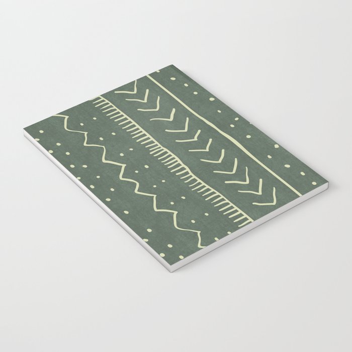 Moroccan Stripe in Leaf Green Notebook Gallery Image 3