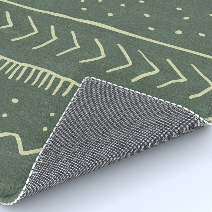 Moroccan Stripe in Leaf Green Rug Gallery Image 4