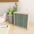 Moroccan Stripe in Leaf Green Mini Art Print Gallery Image 2
