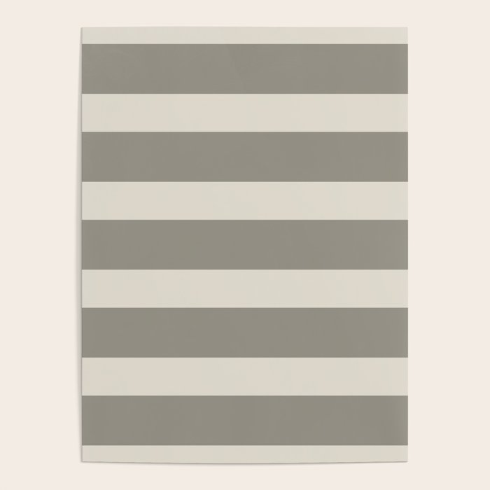 Neutral Maxi Stripes Poster Gallery Image 4