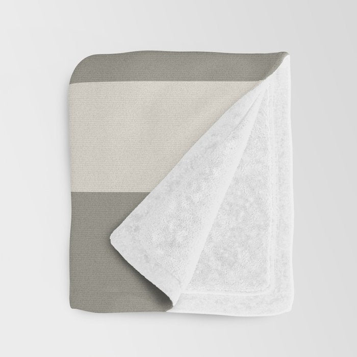 Neutral Maxi Stripes Throw Blanket Gallery Image 3