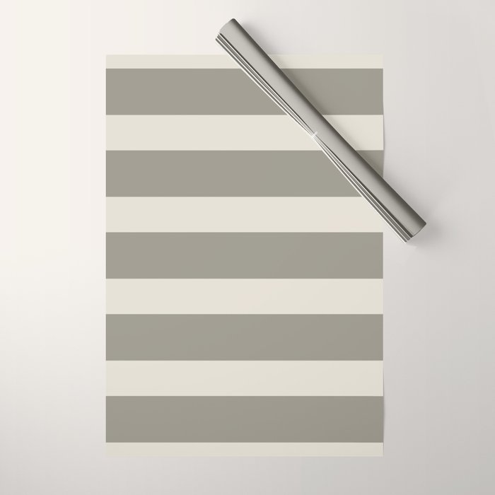 Neutral Maxi Stripes Wrapping Paper Gallery Image 1
