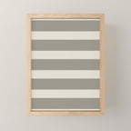 Neutral Maxi Stripes Mini Art Print Gallery Image 1