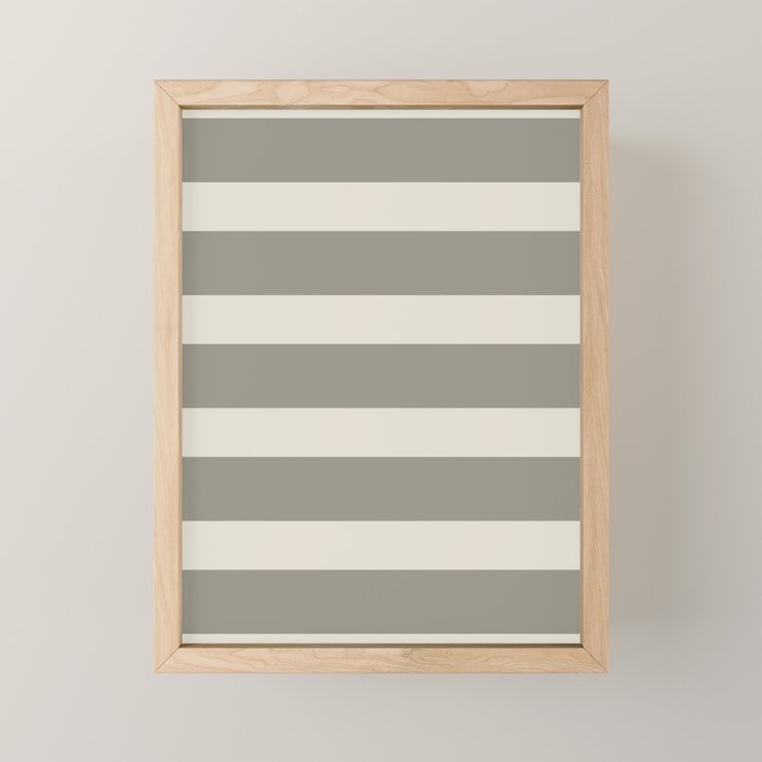 Neutral Maxi Stripes Mini Art Print Gallery Image 1
