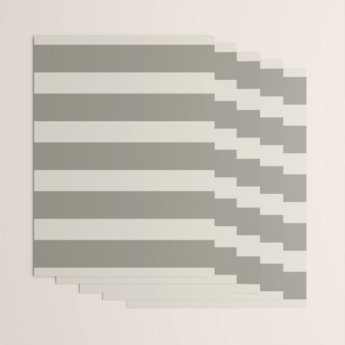 Neutral Maxi Stripes Wrapping Paper Gallery Image 3