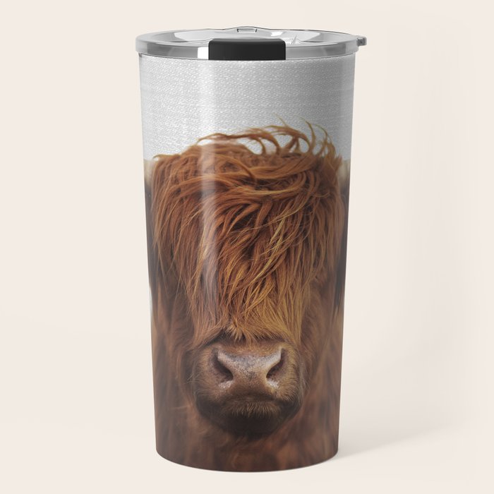 Highland Cow - Colorful Travel Mug Gallery Image 1