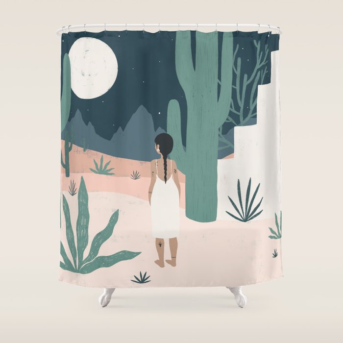sonoran siren Shower Curtain Gallery Image 1