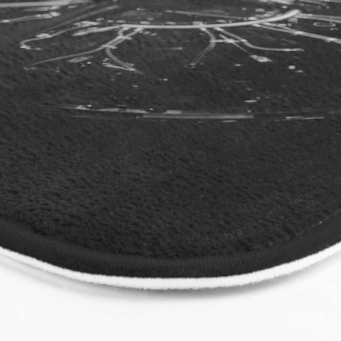 WWII aircraft engine installation by female workers inspirational black and white photograph   Bath Mat Gallery Image 3