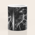WWII aircraft engine installation by female workers inspirational black and white photograph   Coffee Mug Gallery Image 4