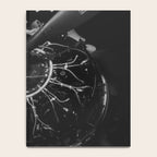 WWII aircraft engine installation by female workers inspirational black and white photograph   Notebook Gallery Image 4
