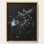 WWII aircraft engine installation by female workers inspirational black and white photograph   Serving Tray Gallery Image 1