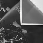 WWII aircraft engine installation by female workers inspirational black and white photograph   Wall Tapestry Gallery Image 3