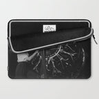 WWII aircraft engine installation by female workers inspirational black and white photograph   Laptop Sleeve Gallery Image 2
