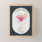 Margarita Cocktail Zodiac Sign Mini Art Print Gallery Image 1