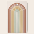 Gradient Arch XXVII Earthy Mid Century Modern Rainbow Cutting Board Gallery Image 1