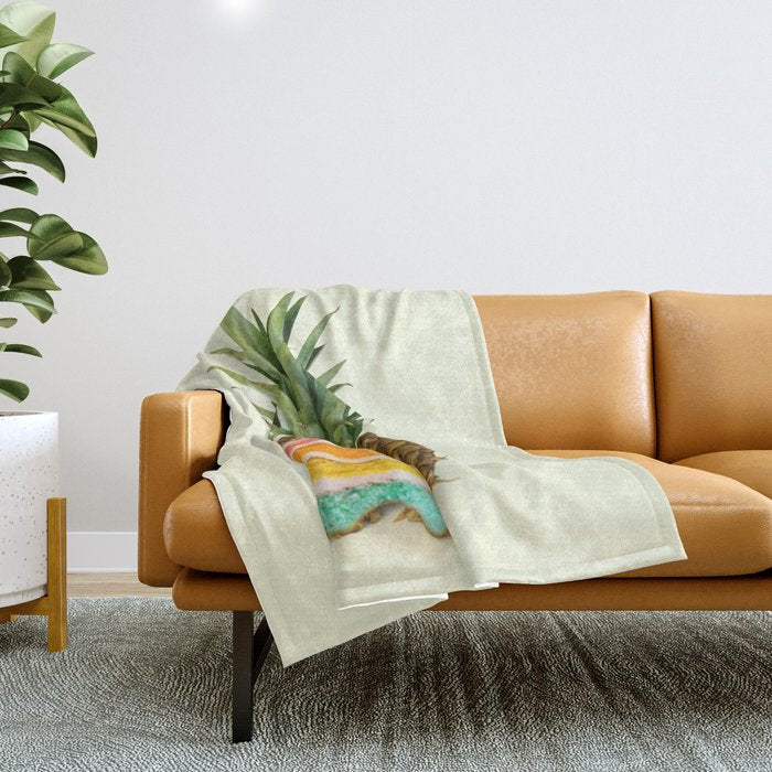 PINEAPPLE CAKE Throw Blanket Gallery Image 1