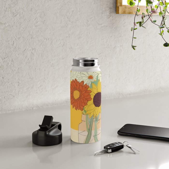 Flowers 18 Water Bottle Gallery Image 4