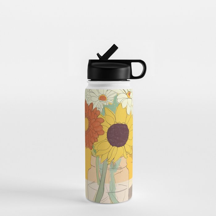 Flowers 18 Water Bottle Gallery Image 1