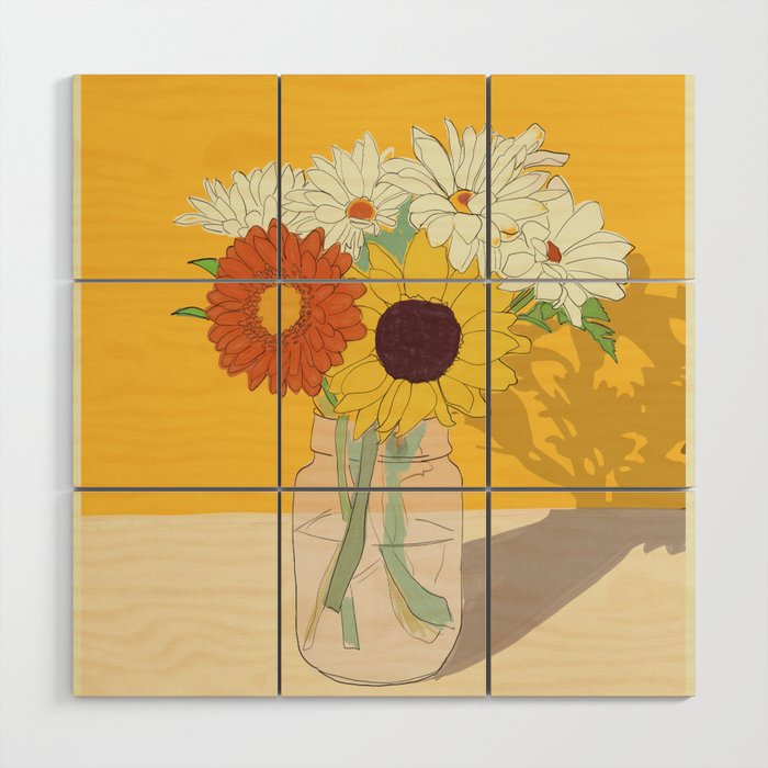 Flowers 18 Wood Wall Art Gallery Image 1