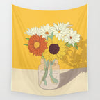 Flowers 18 Wall Tapestry Gallery Image 4