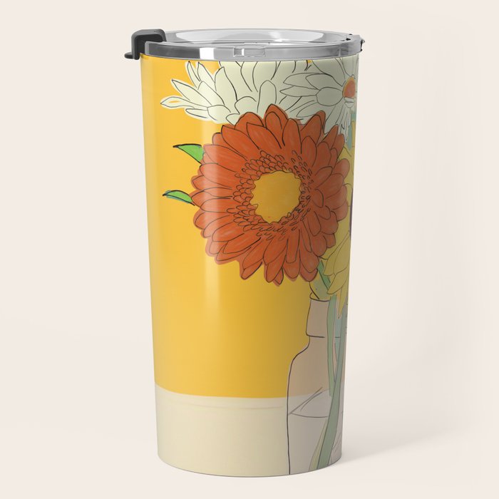 Flowers 18 Travel Mug Gallery Image 3