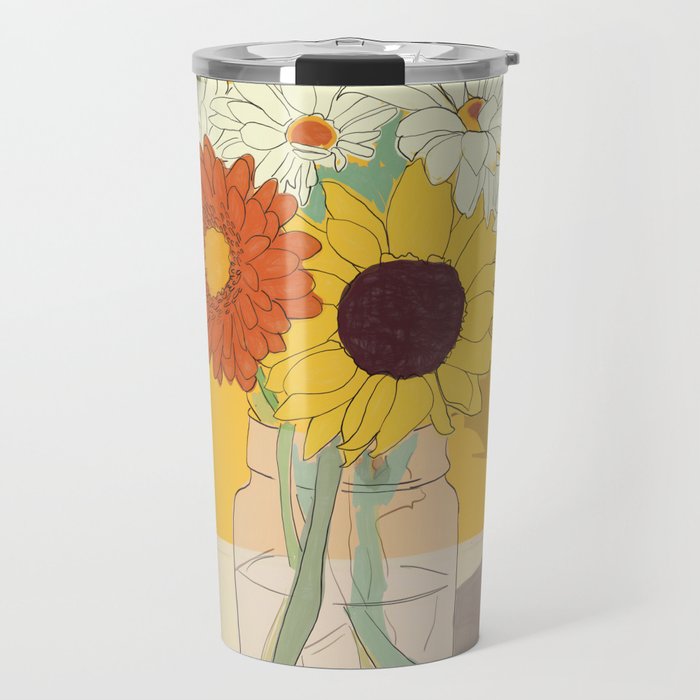 Flowers 18 Travel Mug Gallery Image 1