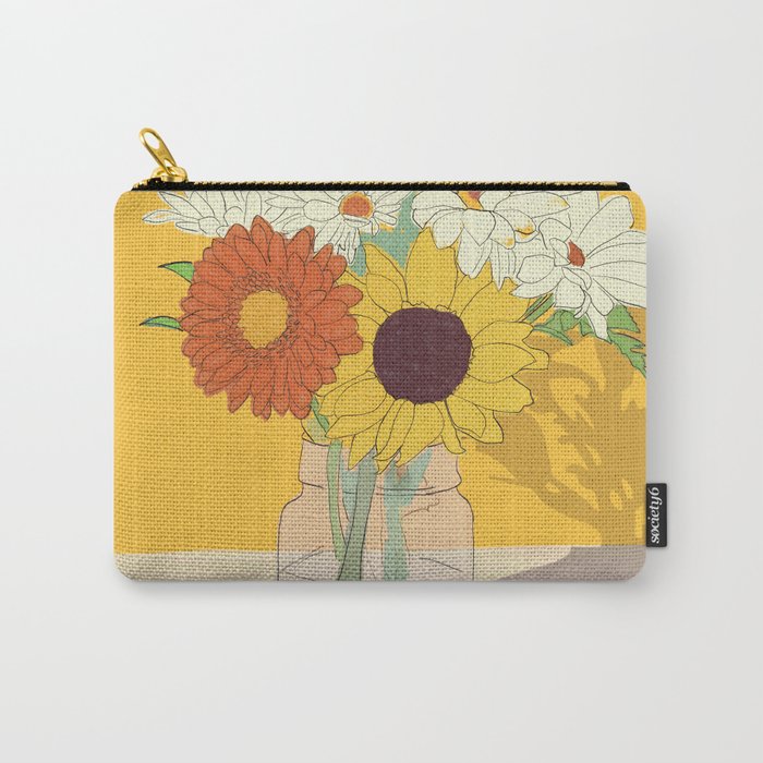 Flowers 18 Carry All Pouch Gallery Image 1