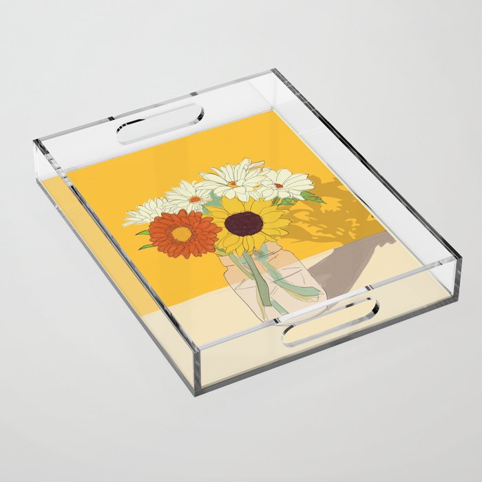 Flowers 18 Acrylic Tray Gallery Image 1