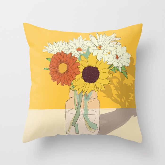 Flowers 18 Throw Pillow Gallery Image 6