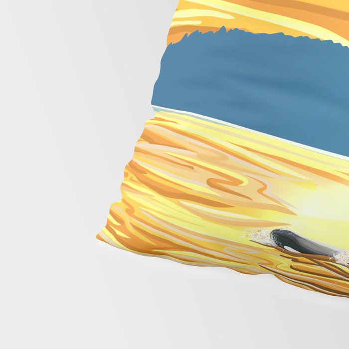 Deception Pass Orca Sunset Swim Pillow Sham Gallery Image 4