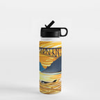 Deception Pass Orca Sunset Swim Water Bottle Gallery Image 1