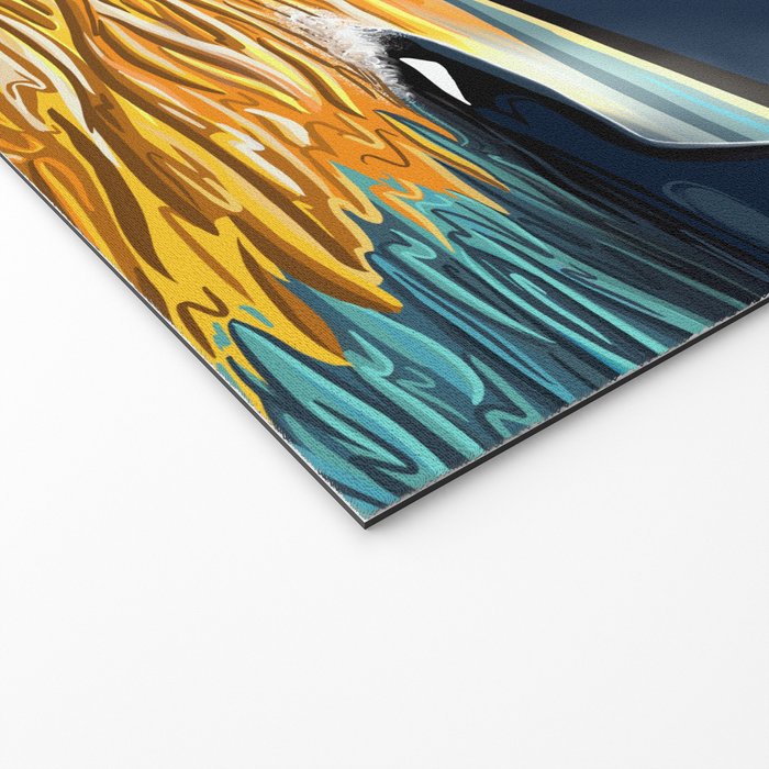 Deception Pass Orca Sunset Swim Welcome Mat Gallery Image 2