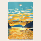 Deception Pass Orca Sunset Swim Cutting Board Gallery Image 1