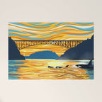 Deception Pass Orca Sunset Swim Welcome Mat Gallery Image 1