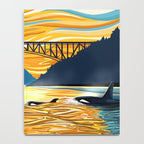 Deception Pass Orca Sunset Swim Notebook Gallery Image 4