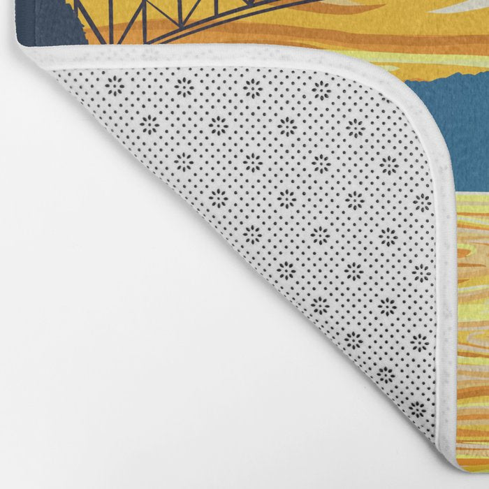 Deception Pass Orca Sunset Swim Bath Mat Gallery Image 2