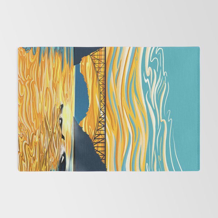 Deception Pass Orca Sunset Swim Rug Gallery Image 2