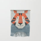 Whimsy Tiger, Animal Portrait Wall Hanging Gallery Image 1