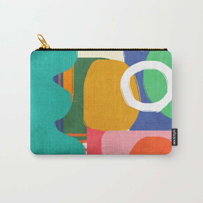 Modern Abstract Shape 02 Carry All Pouch Gallery Image 1