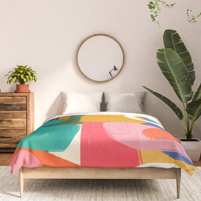 Modern Abstract Shape 02 Comforter Gallery Image 3