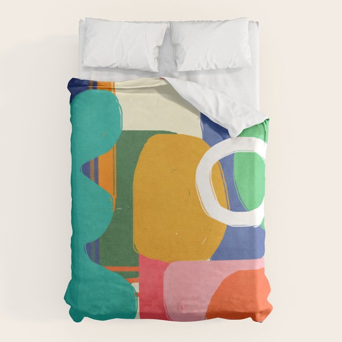 Modern Abstract Shape 02 Duvet Cover Gallery Image 6