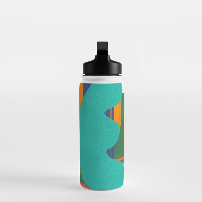 Modern Abstract Shape 02 Water Bottle Gallery Image 3