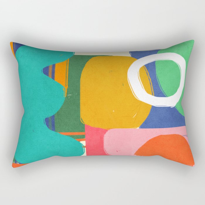 Modern Abstract Shape 02 Rectangular Pillow Gallery Image 2