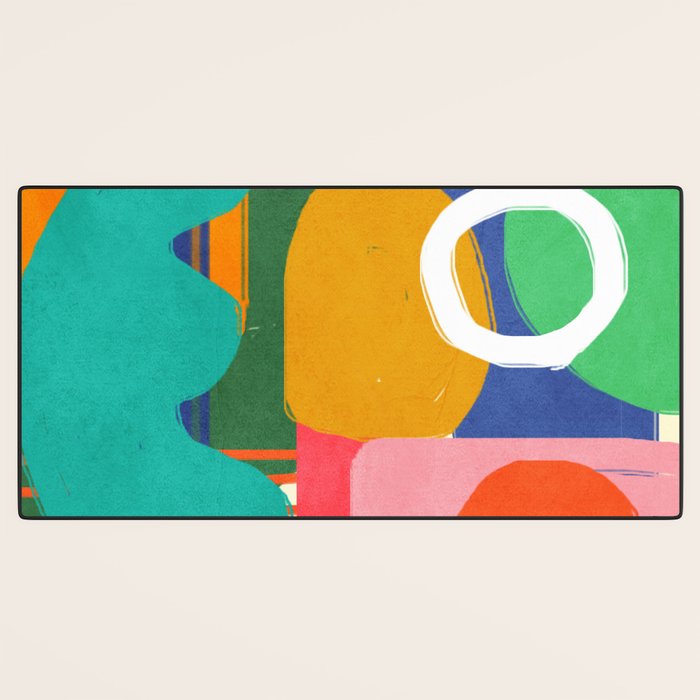 Modern Abstract Shape 02 Desk Mat Gallery Image 3