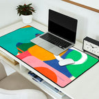 Modern Abstract Shape 02 Desk Mat Gallery Image 2