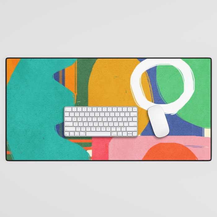 Modern Abstract Shape 02 Desk Mat Gallery Image 1