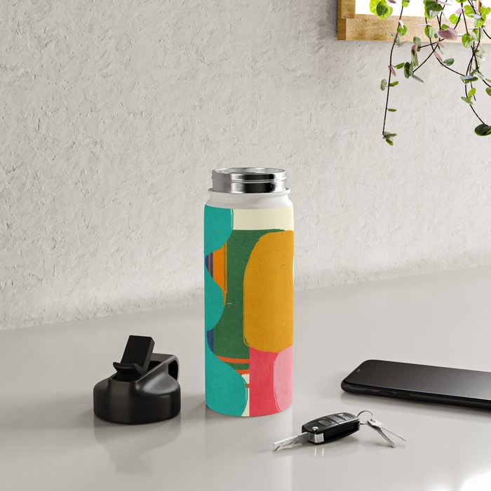 Modern Abstract Shape 02 Water Bottle Gallery Image 4