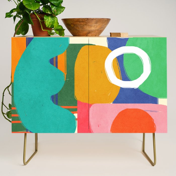 Modern Abstract Shape 02 Credenza Gallery Image 1